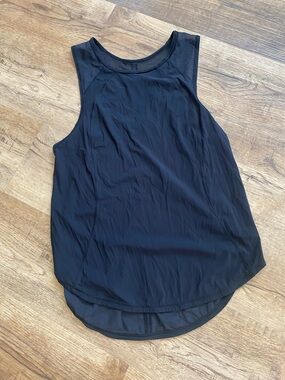 Lululemon Black Mesh Tank Top Womens Medium